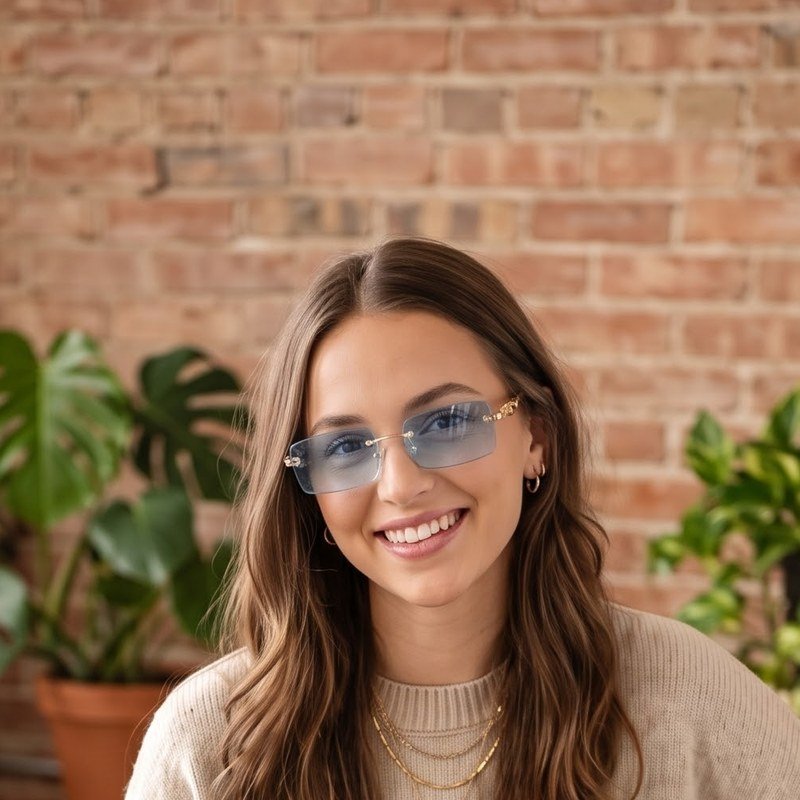 Model wearing Prowl Ice sunglasses