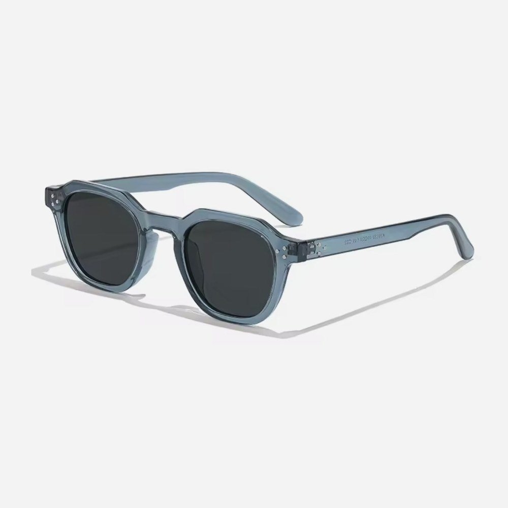 Haven Steel classic square sunglasses with smoke grey lenses