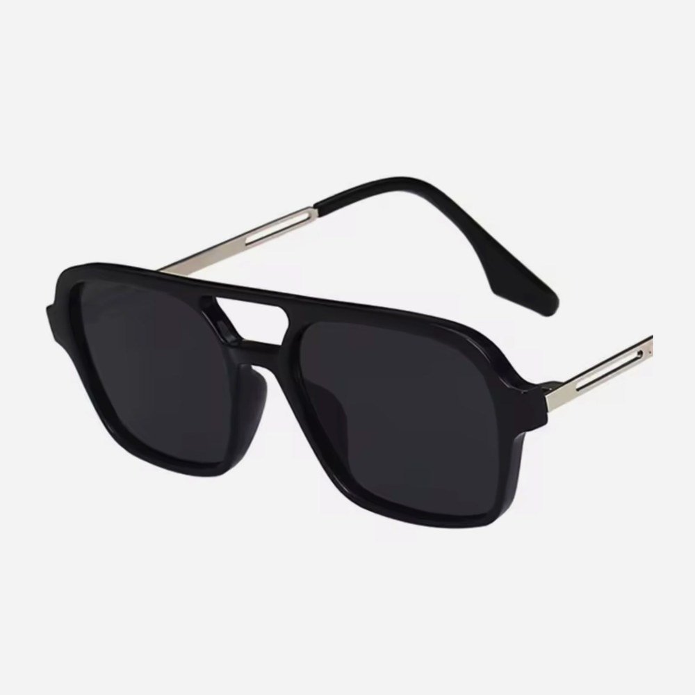 Skyline Jet double-bridge sunglasses with smoke grey lenses